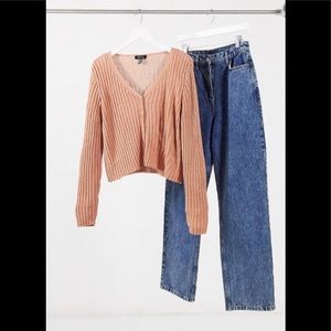 ASOS New Look Pink Knit Cardigan